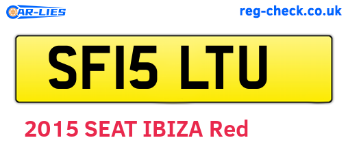 SF15LTU are the vehicle registration plates.
