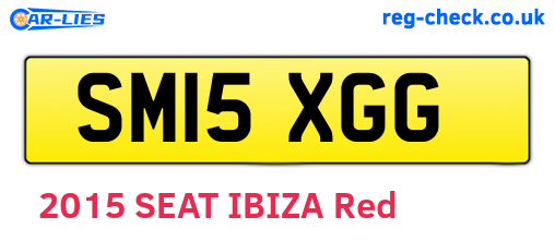SM15XGG are the vehicle registration plates.