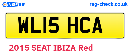 WL15HCA are the vehicle registration plates.