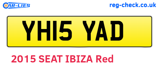 YH15YAD are the vehicle registration plates.