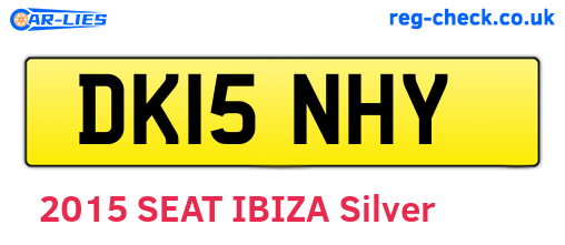 DK15NHY are the vehicle registration plates.