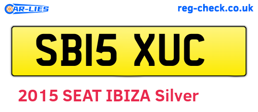 SB15XUC are the vehicle registration plates.