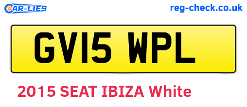 GV15WPL are the vehicle registration plates.