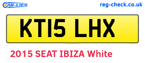 KT15LHX are the vehicle registration plates.