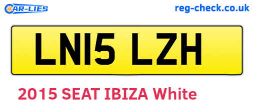 LN15LZH are the vehicle registration plates.