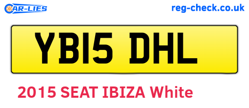 YB15DHL are the vehicle registration plates.