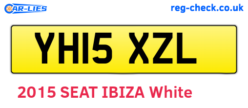 YH15XZL are the vehicle registration plates.