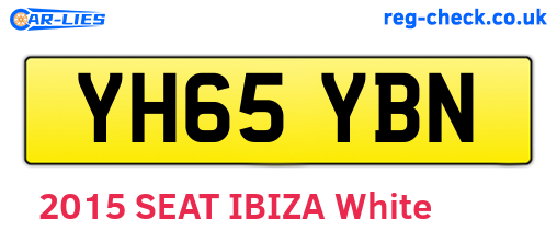 YH65YBN are the vehicle registration plates.