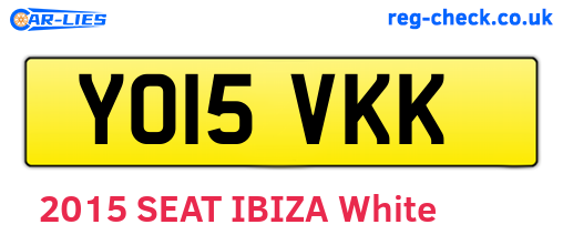 YO15VKK are the vehicle registration plates.