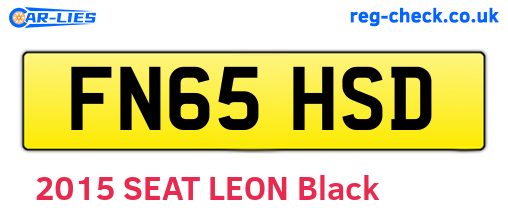 FN65HSD are the vehicle registration plates.