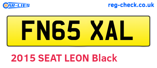 FN65XAL are the vehicle registration plates.