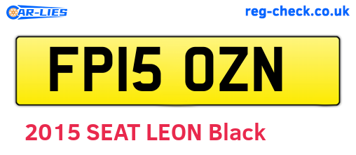 FP15OZN are the vehicle registration plates.