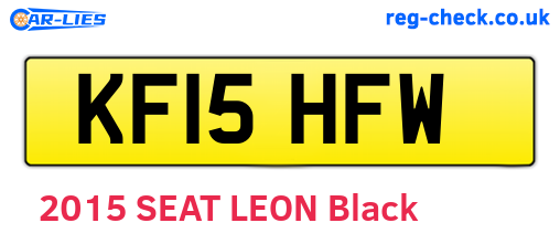 KF15HFW are the vehicle registration plates.