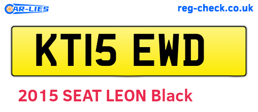 KT15EWD are the vehicle registration plates.