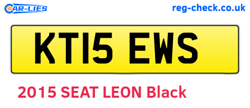 KT15EWS are the vehicle registration plates.