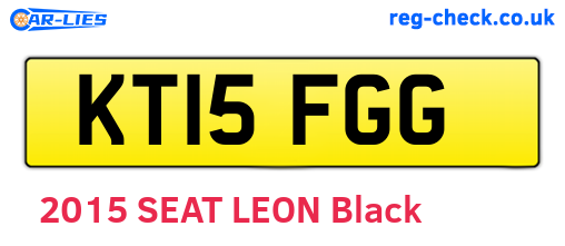 KT15FGG are the vehicle registration plates.