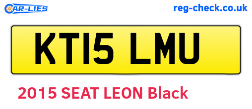 KT15LMU are the vehicle registration plates.