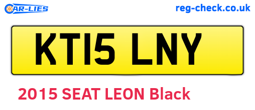 KT15LNY are the vehicle registration plates.