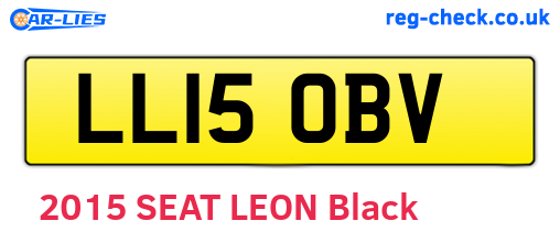 LL15OBV are the vehicle registration plates.