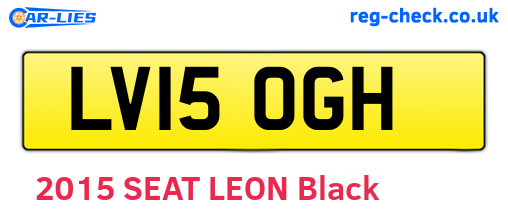 LV15OGH are the vehicle registration plates.