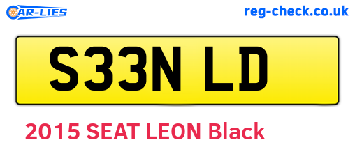 S33NLD are the vehicle registration plates.