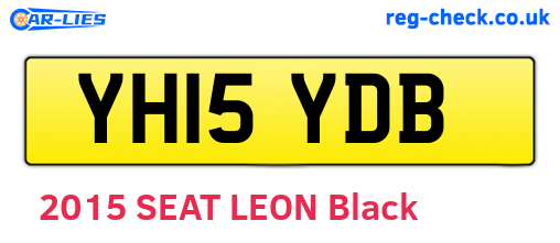 YH15YDB are the vehicle registration plates.