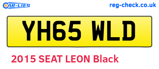 YH65WLD are the vehicle registration plates.