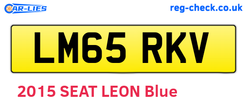 LM65RKV are the vehicle registration plates.