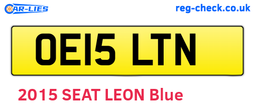 OE15LTN are the vehicle registration plates.