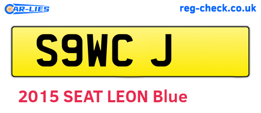 S9WCJ are the vehicle registration plates.