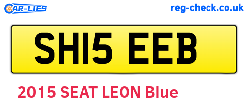 SH15EEB are the vehicle registration plates.