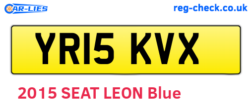 YR15KVX are the vehicle registration plates.