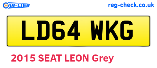 LD64WKG are the vehicle registration plates.