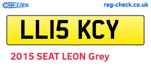 LL15KCY are the vehicle registration plates.