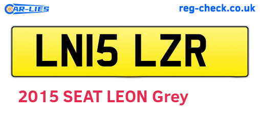 LN15LZR are the vehicle registration plates.