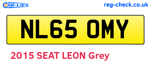 NL65OMY are the vehicle registration plates.