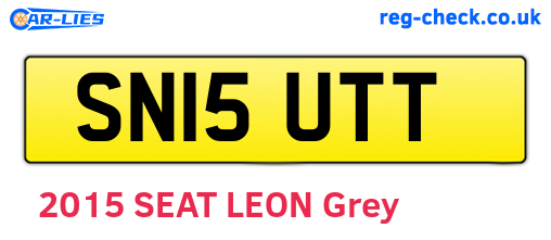 SN15UTT are the vehicle registration plates.