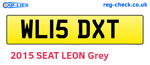 WL15DXT are the vehicle registration plates.