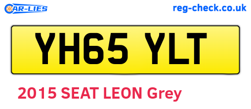 YH65YLT are the vehicle registration plates.