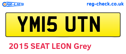 YM15UTN are the vehicle registration plates.