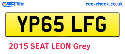 YP65LFG are the vehicle registration plates.