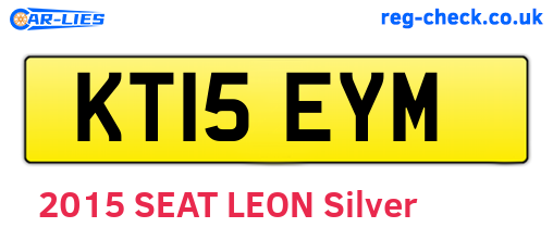 KT15EYM are the vehicle registration plates.