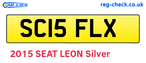SC15FLX are the vehicle registration plates.