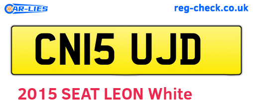 CN15UJD are the vehicle registration plates.