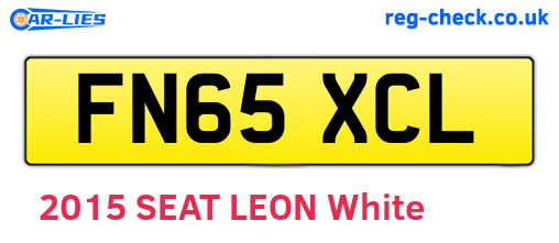 FN65XCL are the vehicle registration plates.