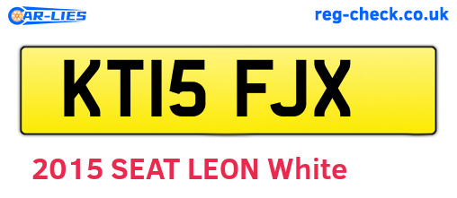 KT15FJX are the vehicle registration plates.