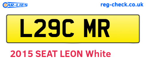 L29CMR are the vehicle registration plates.