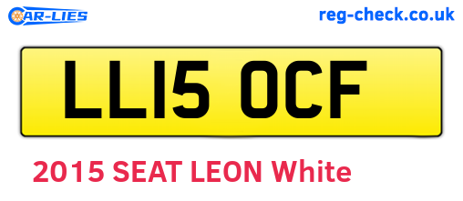 LL15OCF are the vehicle registration plates.