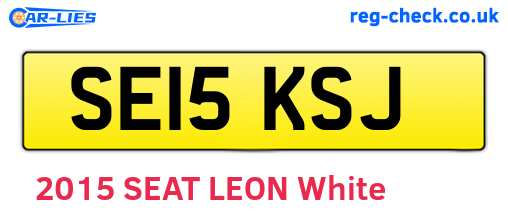 SE15KSJ are the vehicle registration plates.