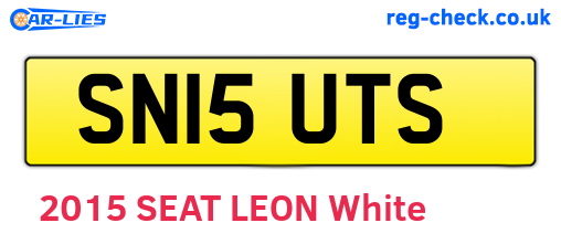 SN15UTS are the vehicle registration plates.